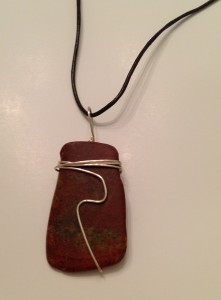 Wrapped Stone Pendents